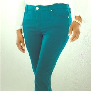 Chico’s Plus Size,  Teal Ankle Jeans. Brand New